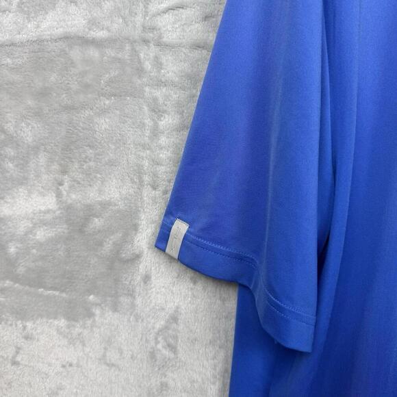 RLX Ralph Lauren Golf Polo Shirt Blue Wicking Tech Size M 1886 Fox Crest Sports - Picture 5 of 9